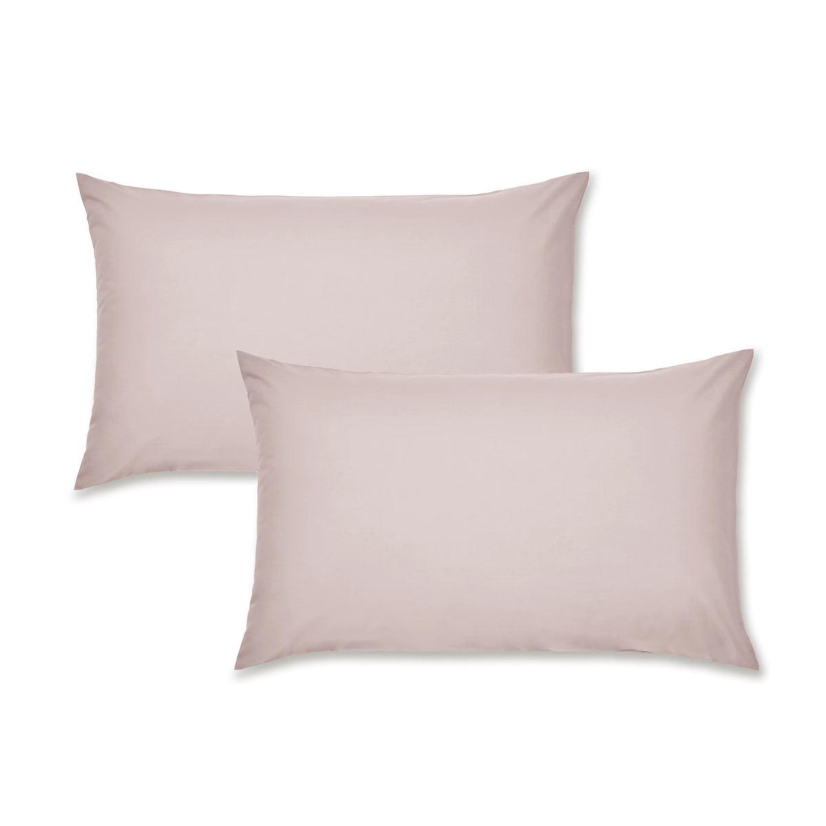 Catherine Lansfield Easy Iron Percale Standard Pillowcase Pair Blush Pink