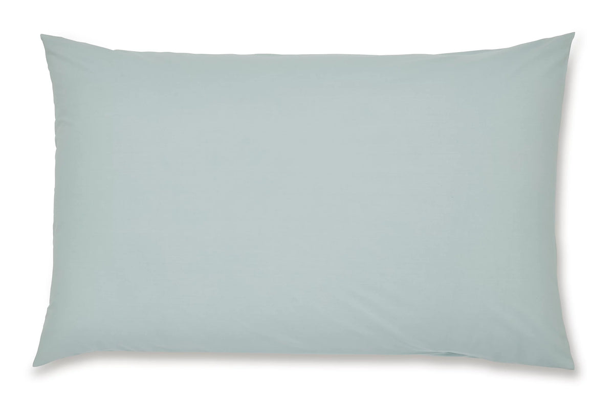 Catherine Lansfield Easy Iron Percale Standard Pillowcase Pair Duck Egg Blue