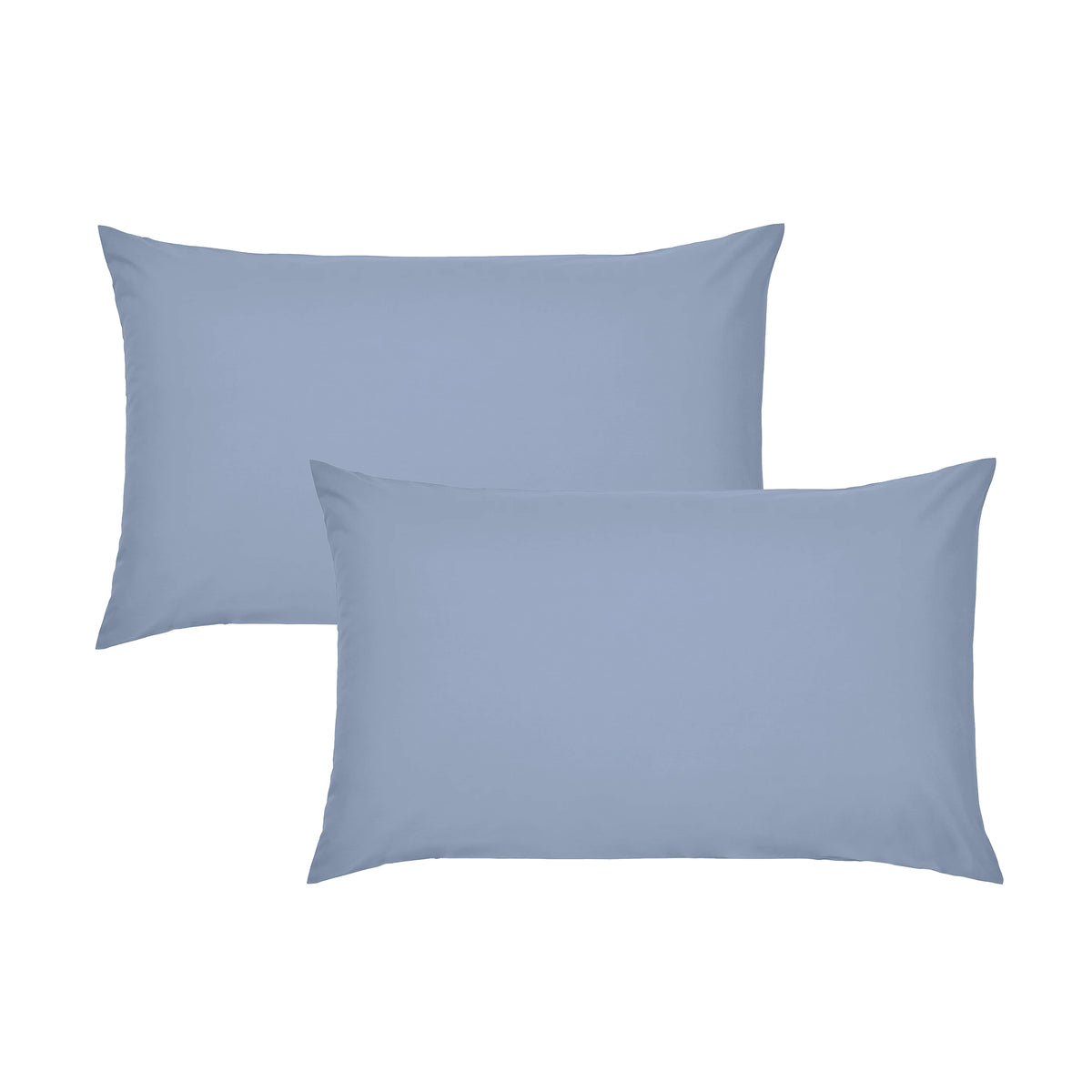 Catherine Lansfield Easy Iron Percale Standard Pillowcase Pair Blue
