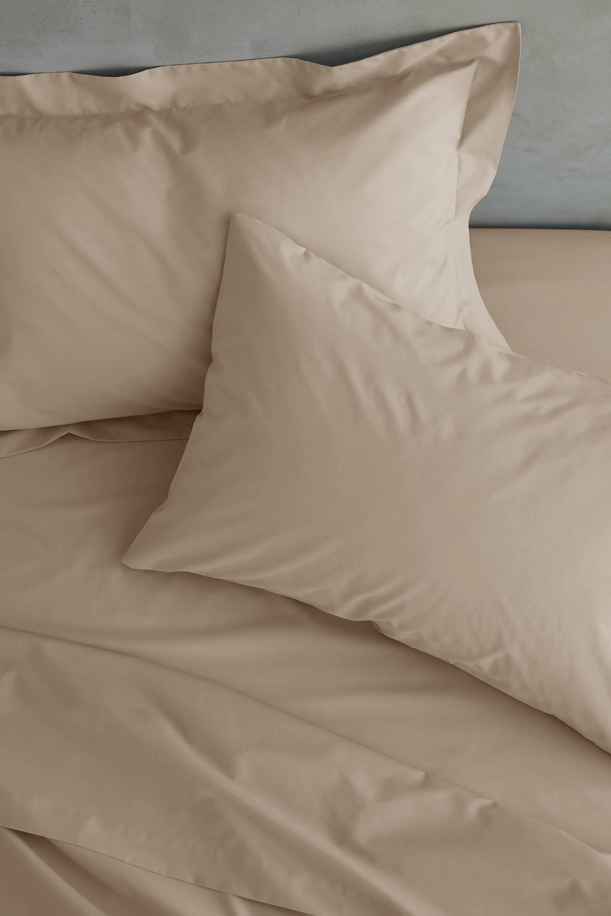 Catherine Lansfield Easy Iron Percale Standard Pillowcase Pair Natural