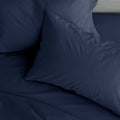 Catherine Lansfield Easy Iron Percale Standard Pillowcase Pair Navy Blue