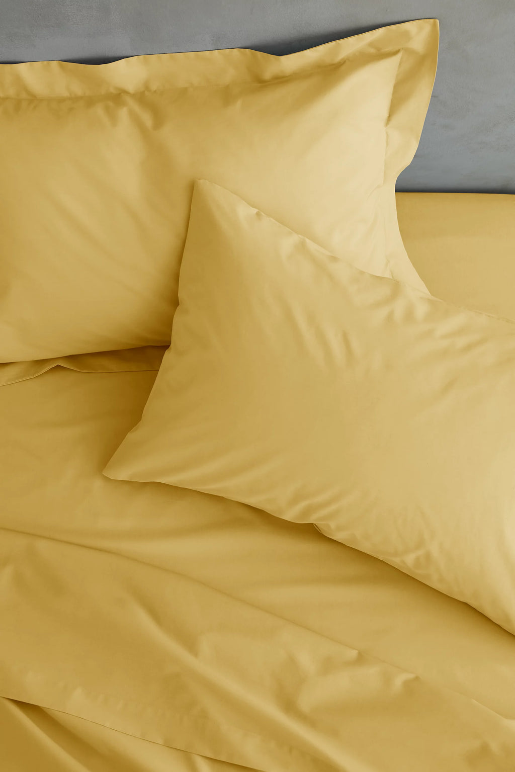 Catherine Lansfield Easy Iron Percale Standard Pillowcase Pair Ochre