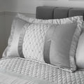 Catherine Lansfield Sequin Cluster Quilted Pillowcases Silver – Pair