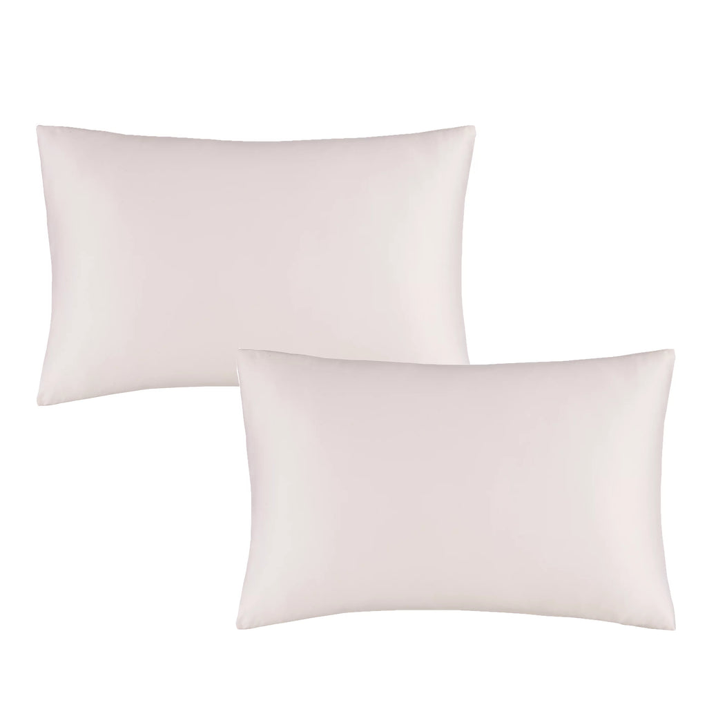 Catherine Lansfield Silky Soft Satin Standard Pillowcase Pair Blush Pink
