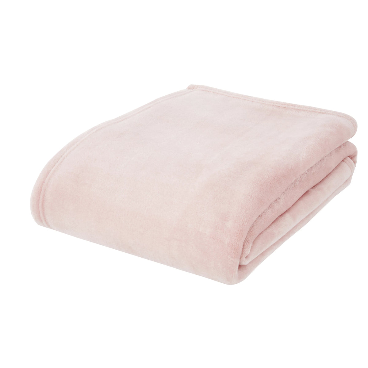 Catherine Lansfield Blush Pink Raschel Soft Velvet Touch