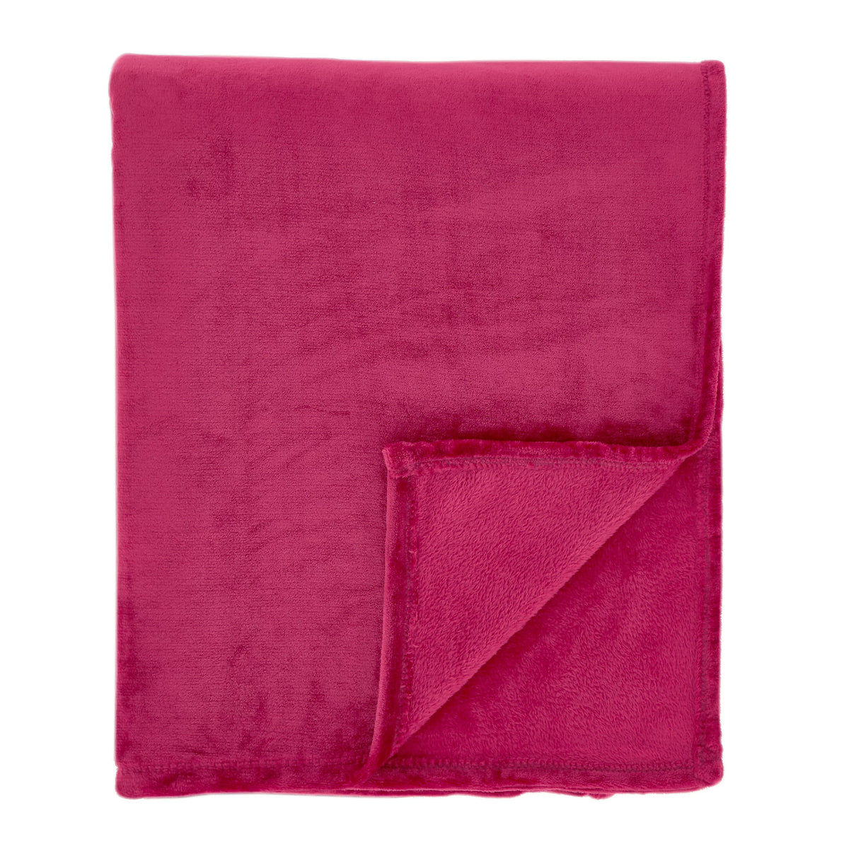 Catherine Lansfield Hot Pink Raschel Soft Velvet Touch