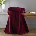 Catherine Lansfield Red Raschel Soft Velvet Touch