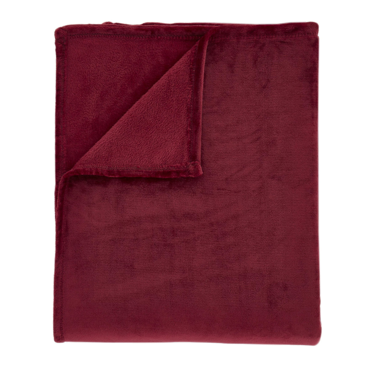 Catherine Lansfield Red Raschel Soft Velvet Touch