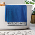 Catherine Lansfield Relax And Unwind 400GSM Towel Cobalt Blue