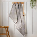 Catherine Lansfield Rice Weave Stripe 500GSM Cotton Towel Grey