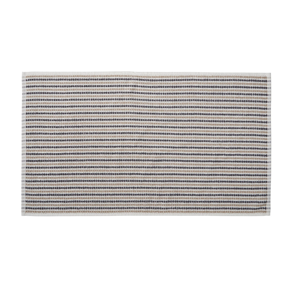 Catherine Lansfield Rice Weave Stripe 500GSM Cotton Towel Grey