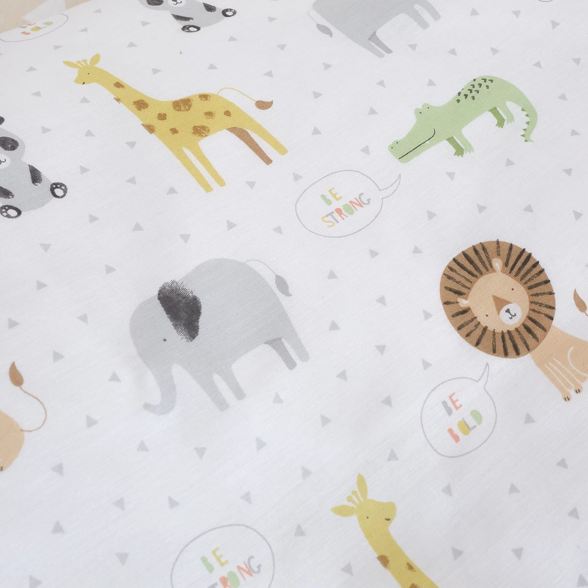 Catherine Lansfield Roarsome Animals Blackout Eyelet Curtains 66 x 72 Inch