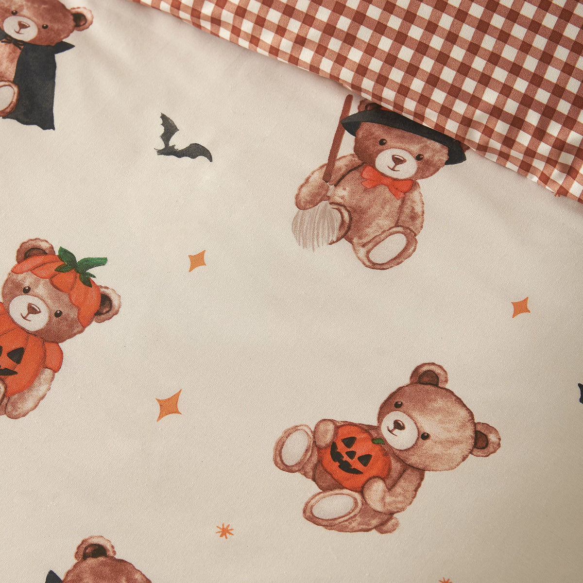 Catherine Lansfield Cream Scare Bears Duvet Set