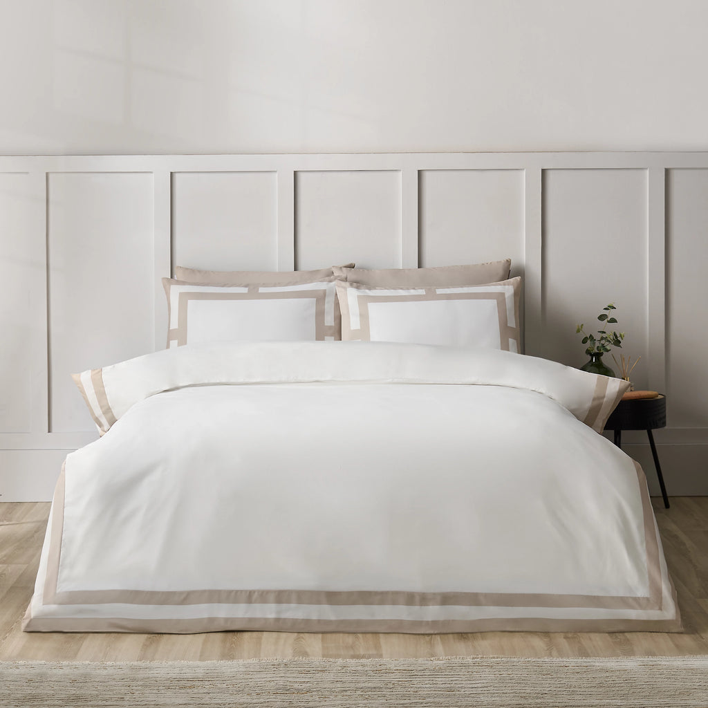 Catherine Lansfield Natural So Soft Mono Panel Duvet Cover Set