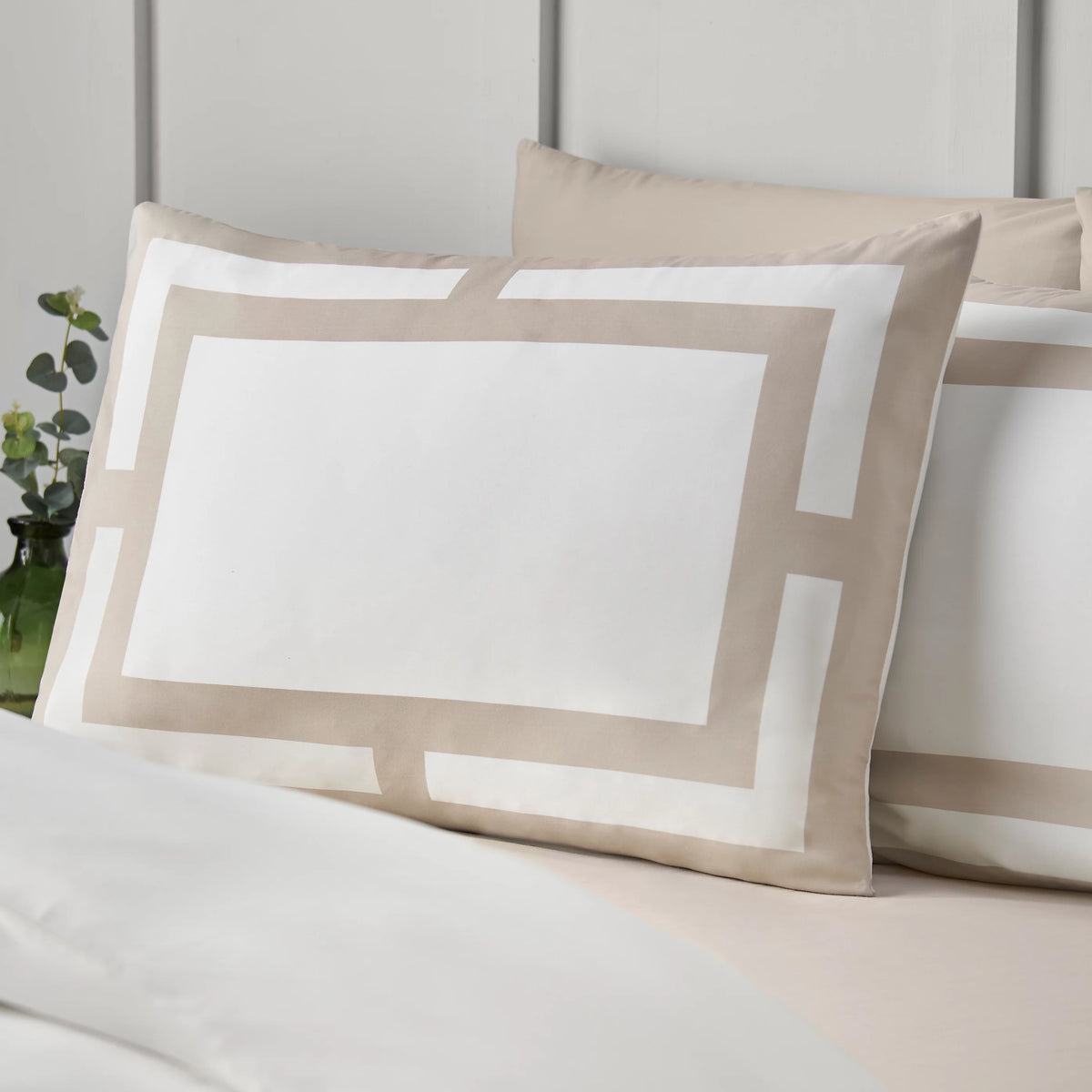 Catherine Lansfield Natural So Soft Mono Panel Duvet Cover Set