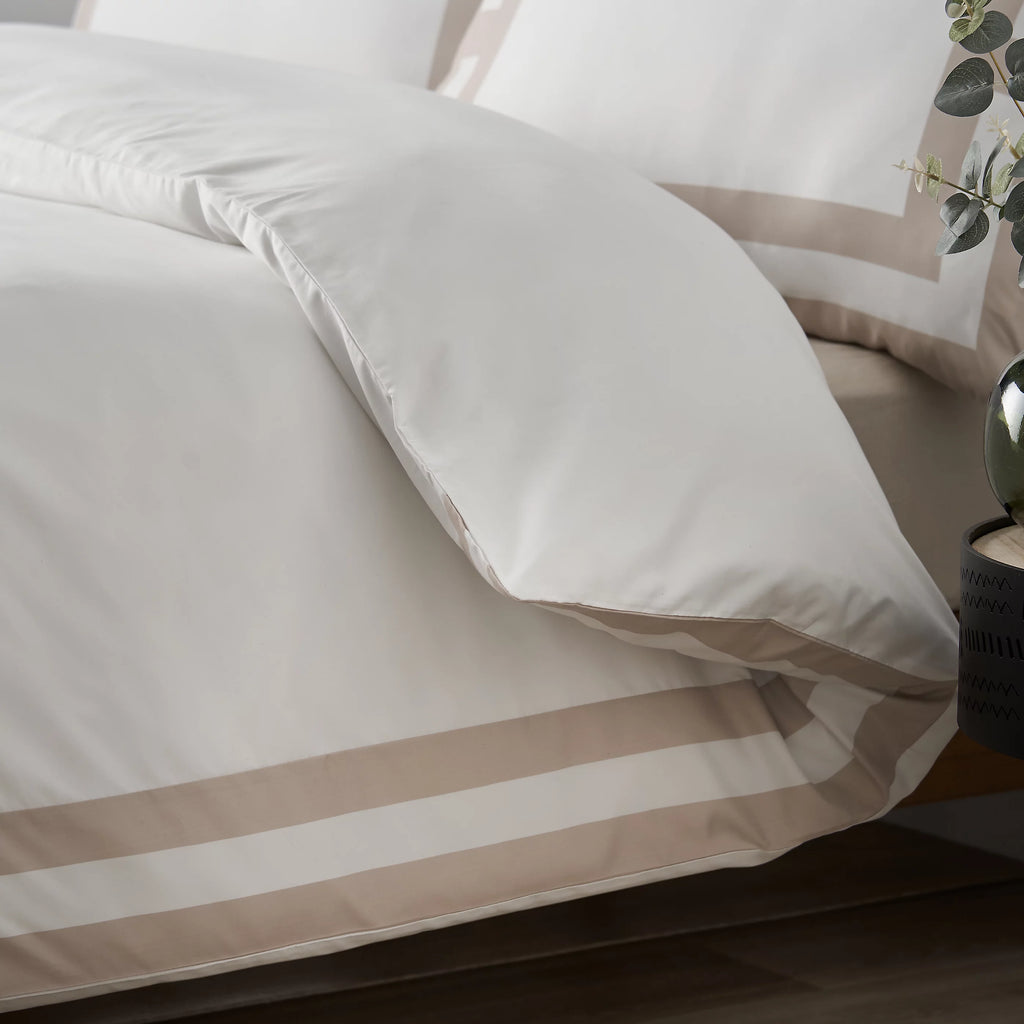 Catherine Lansfield Natural So Soft Mono Panel Duvet Cover Set