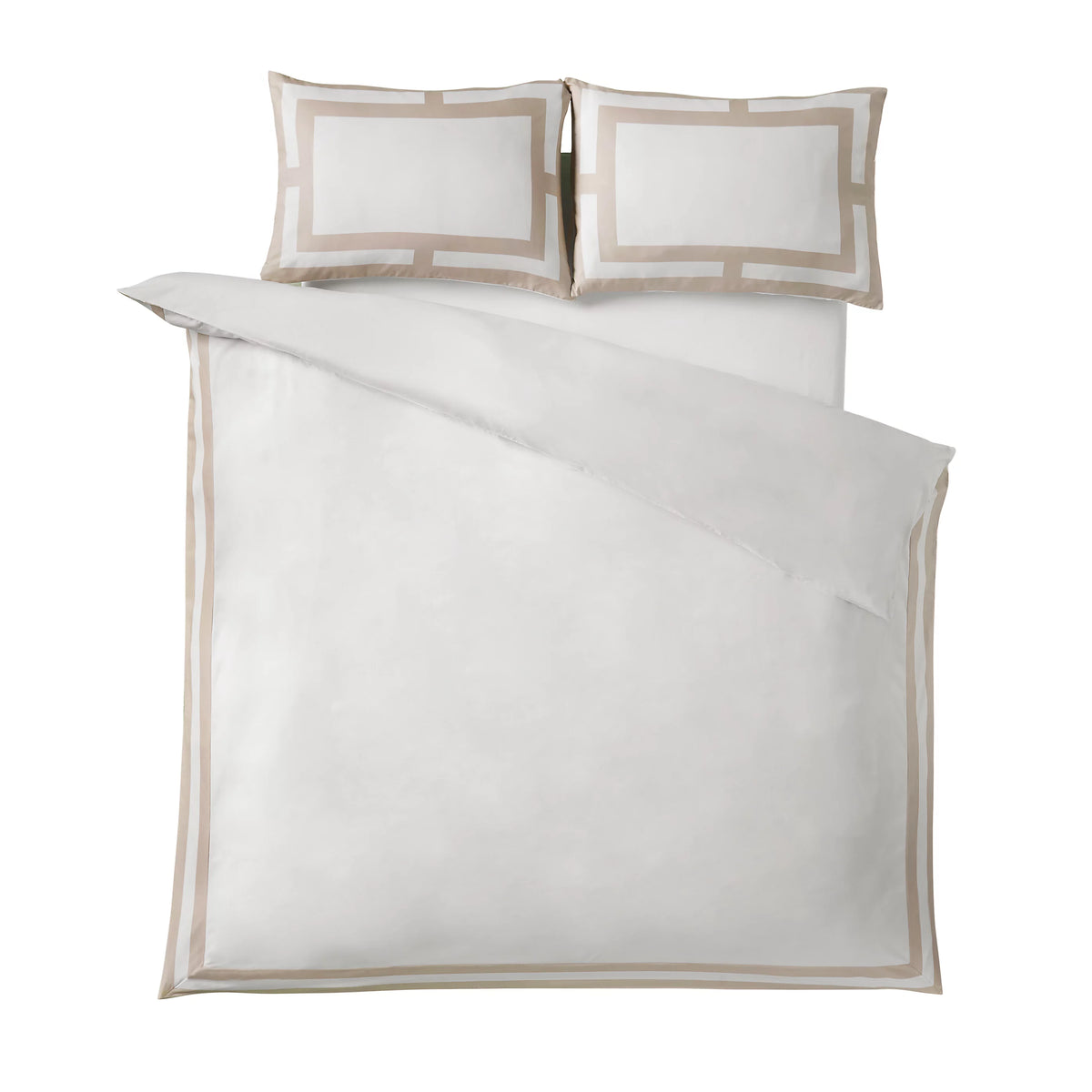 Catherine Lansfield Natural So Soft Mono Panel Duvet Cover Set