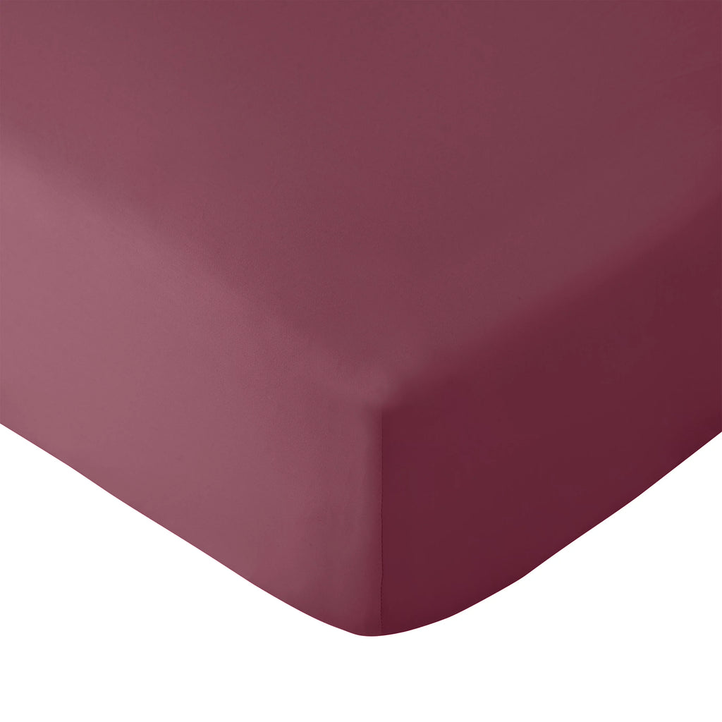 Catherine Lansfield So Soft Non-Iron Fitted Sheet Burgundy
