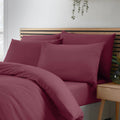 Catherine Lansfield So Soft Non-Iron Standard Pack of 4 Pillowcases Burgundy