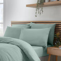 Catherine Lansfield So Soft Non-Iron Standard Pack of 4 Pillowcases in Green