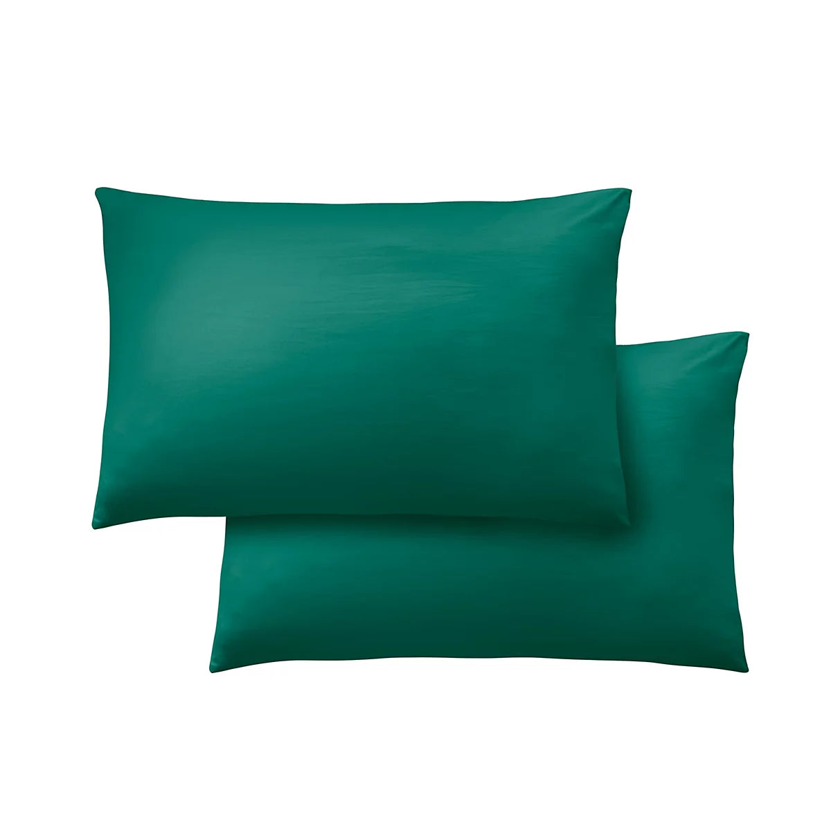 Catherine Lansfield So Soft Non-Iron Standard Pack of 4 Pillowcases in Teal Green