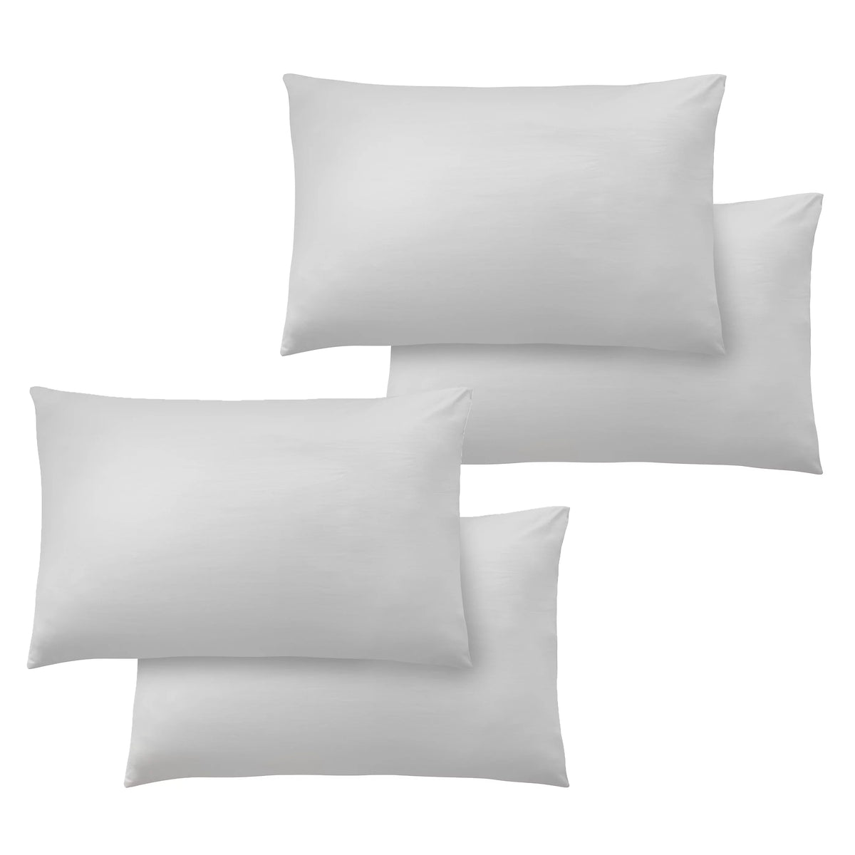 Catherine Lansfield So Soft Non-Iron Standard Pack of 4 Pillowcases White