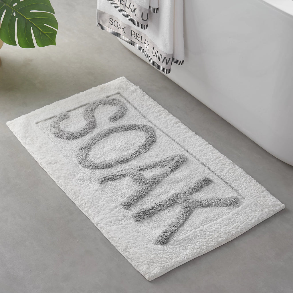 Catherine Lansfield Soak Bath Mat White