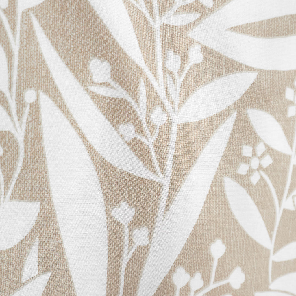 Catherine Lansfield Sorrel Leaf Reversible Duvet Cover Set Natural