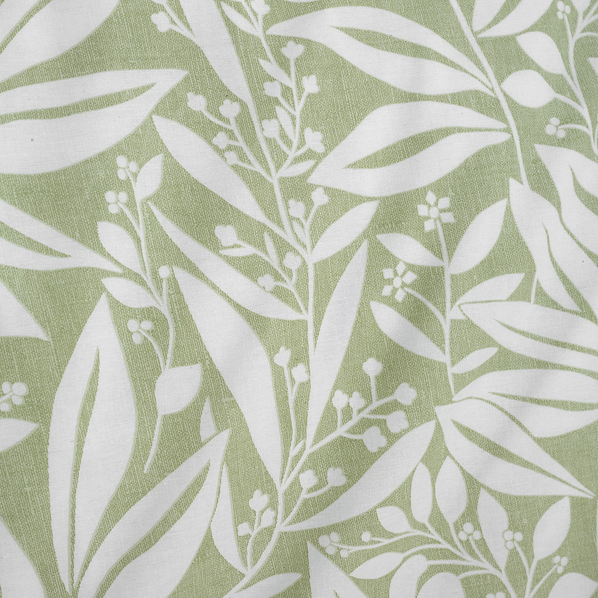 Catherine Lansfield Sorrel Leaf Reversible Duvet Cover Set Green