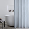 Catherine Lansfield Timeless Stripe Shower Curtain in Blue 80 x 180cm