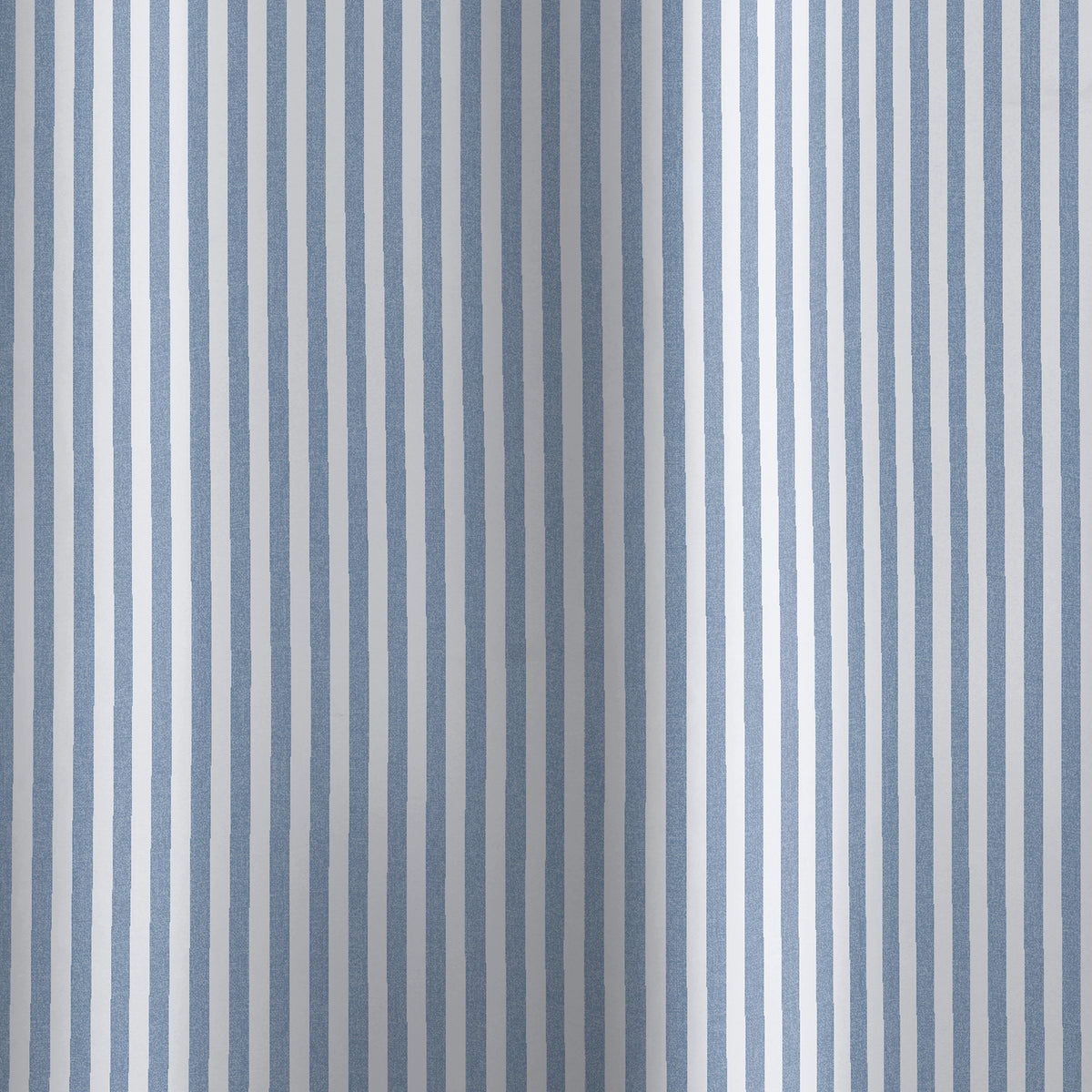 Catherine Lansfield Timeless Stripe Shower Curtain in Blue 80 x 180cm