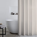 Catherine Lansfield Timeless Stripe Shower Curtain in Natural 180 x 180cm