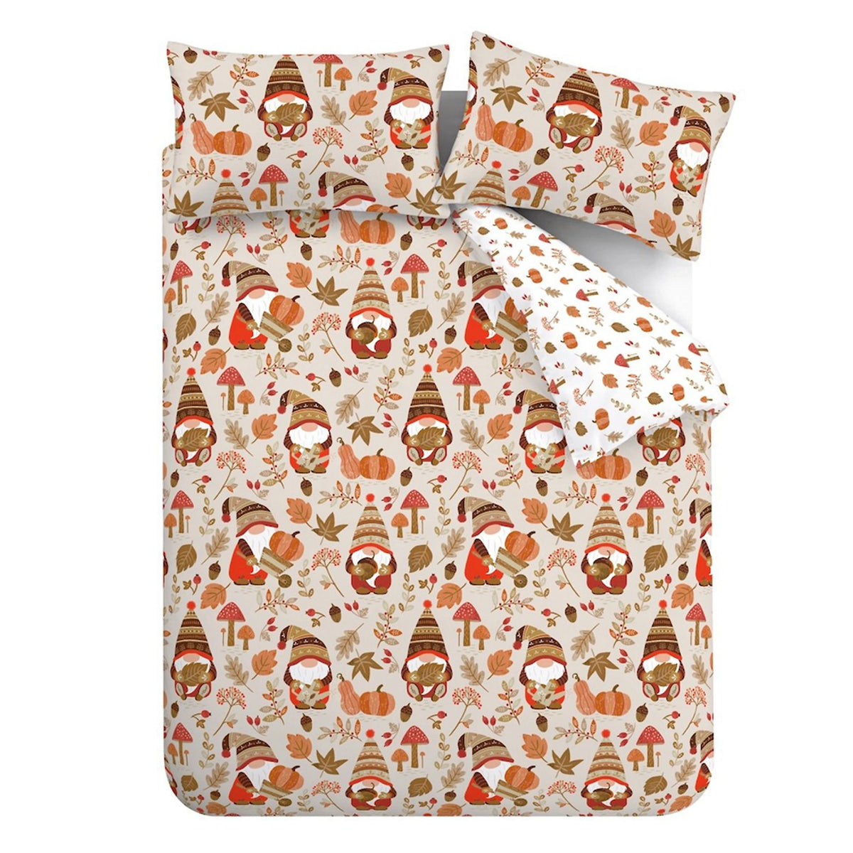 Catherine Lansfield Woodland Gonks Duvet Cover Set Natural
