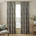 Catherine Lansfield Woodland Trees Lined Pencil Pleat Curtains in Green