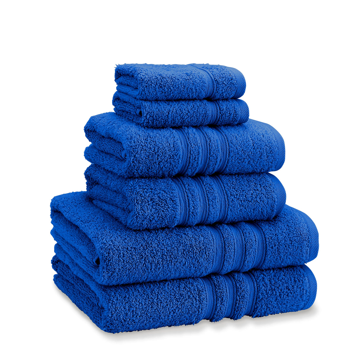 Catherine Lansfield Zero Twist 6 Piece Towel Bale Set Cobalt Blue