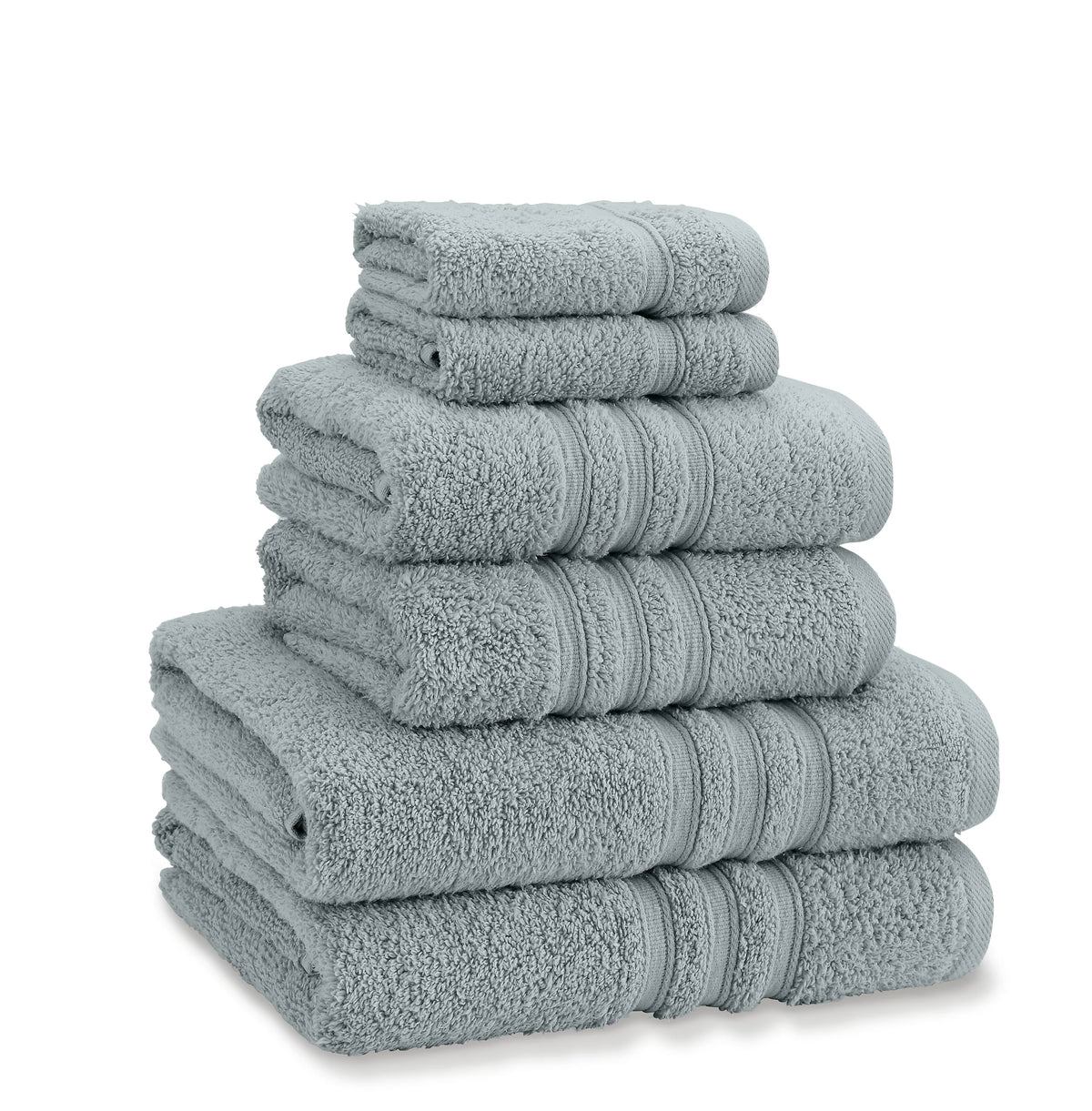 Catherine Lansfield Zero Twist 6 Piece Towel Bale Set Sage Green