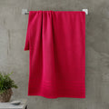 Catherine Lansfield Bathroom Zero Twist 500 GSM Soft & Absorbent Cotton Bath Sheet Pair in Hot Pink