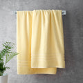 Catherine Lansfield Bathroom Zero Twist 500 GSM Soft & Absorbent Cotton Bath Sheet Pair in Yellow