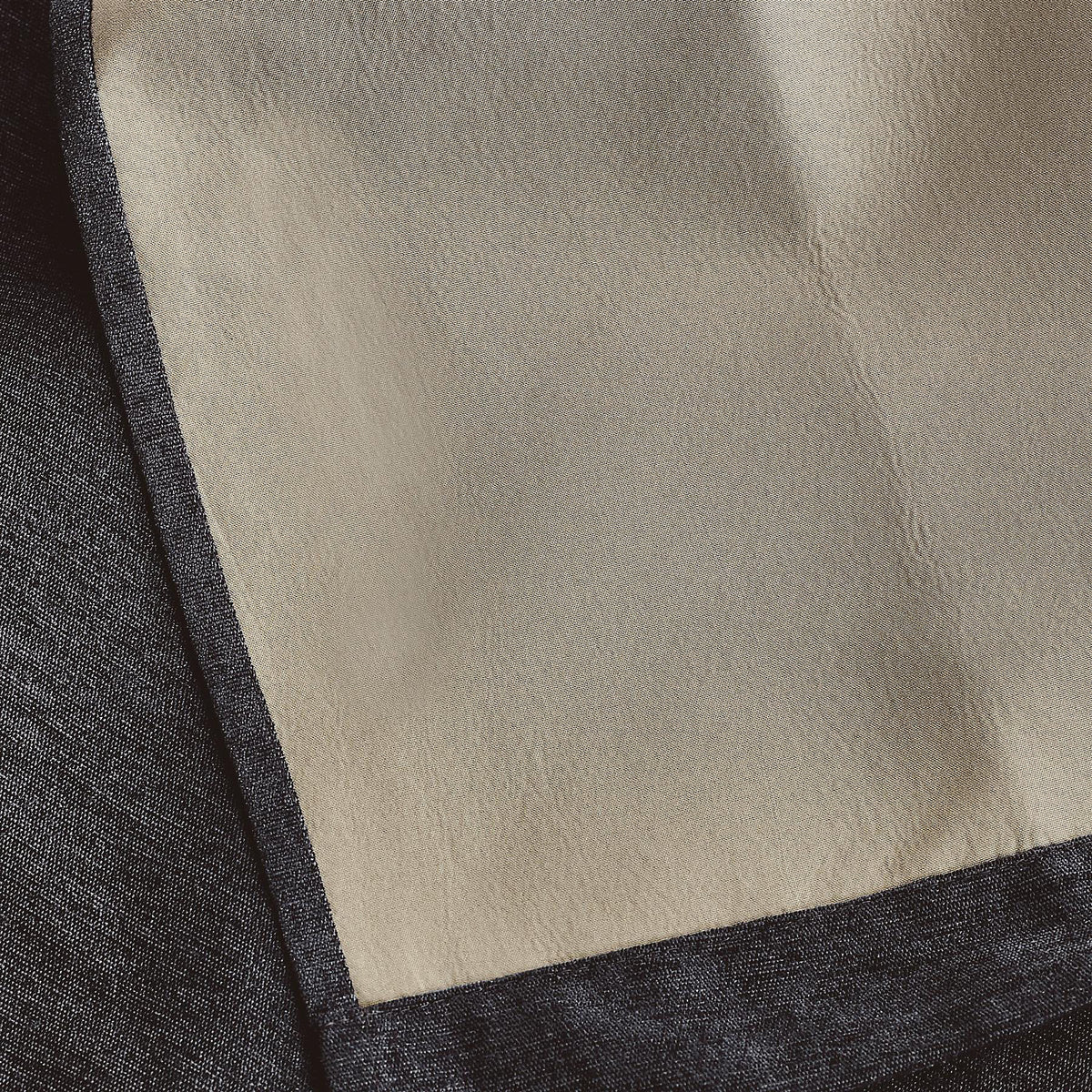 Chenille Thermal Blackout Pencil Pleat Curtains in Charcoal