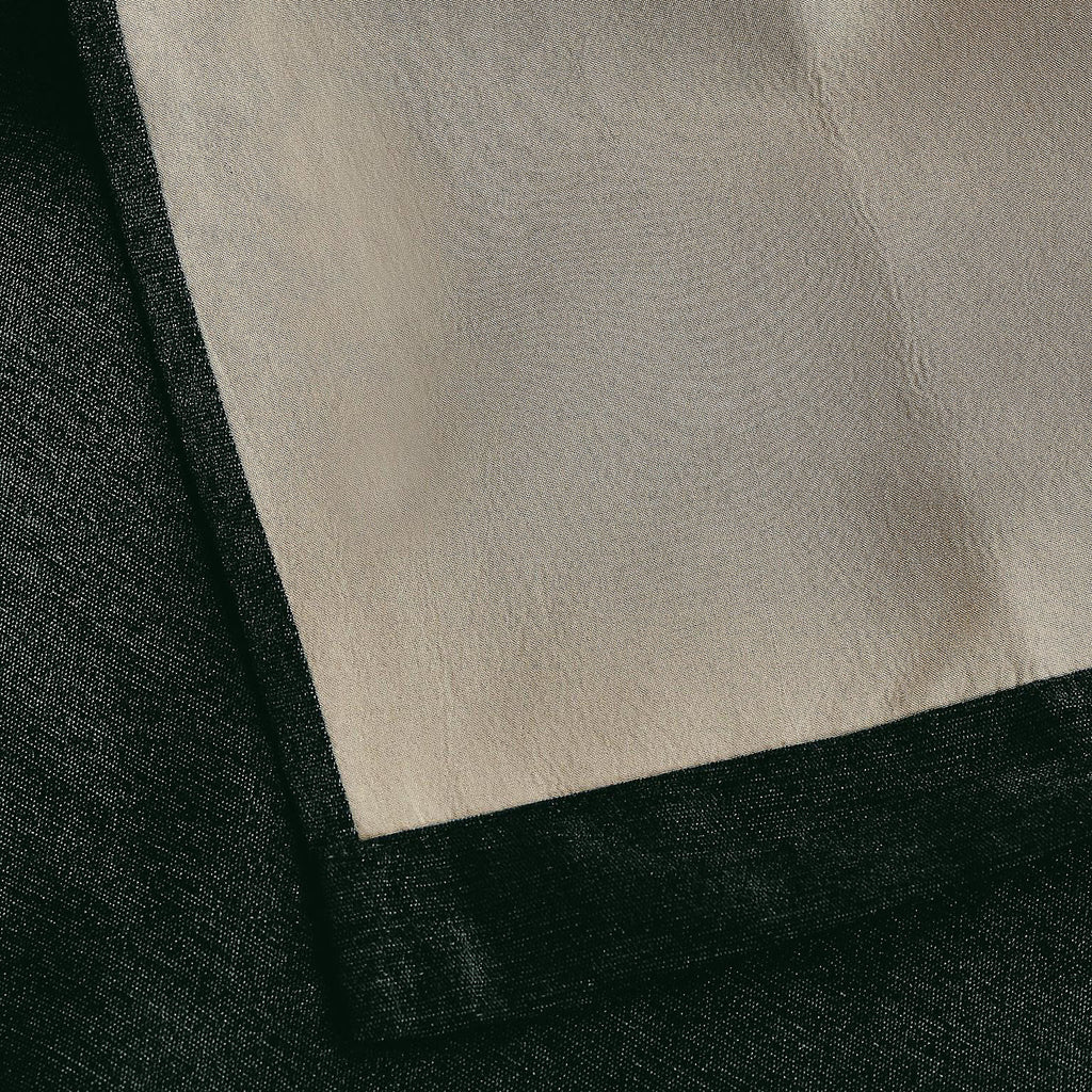 Chenille Thermal Blackout Pencil Pleat Curtains in Green