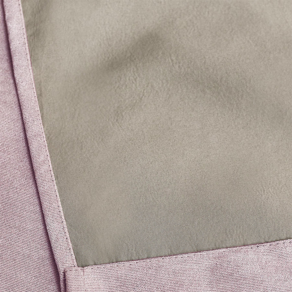 Chenille Thermal Blackout Pencil Pleat Curtains in Pink