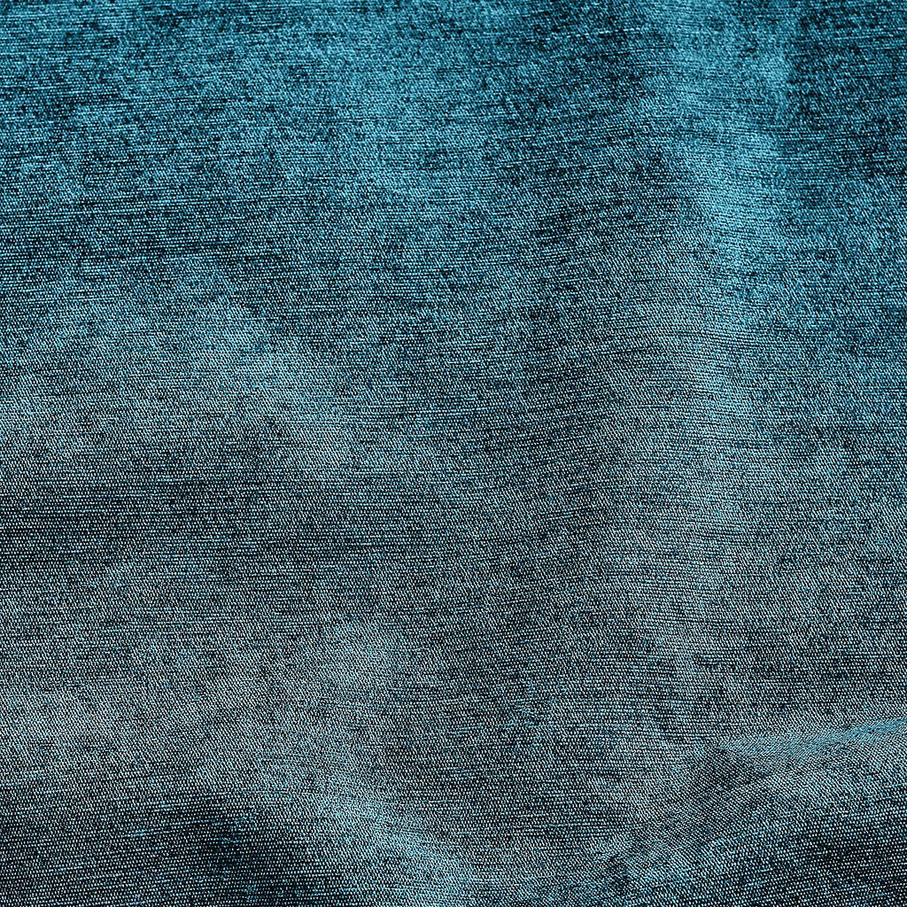 Chenille Thermal Blackout Eyelet Curtains in Teal