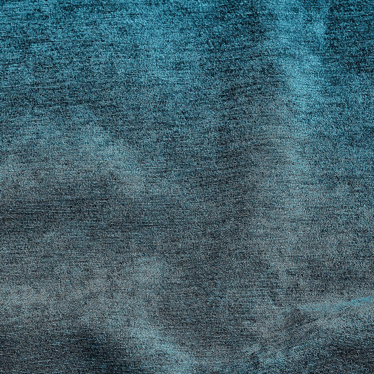 Chenille Thermal Blackout Eyelet Curtains in Teal