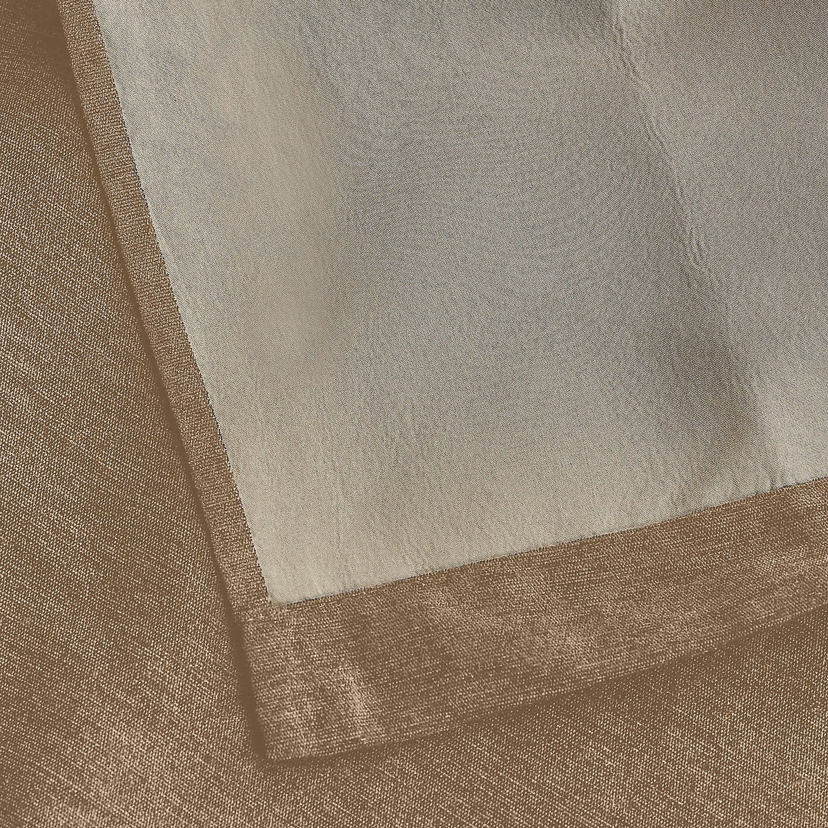 Chenille Thermal Blackout Pencil Pleat Curtains in Beige