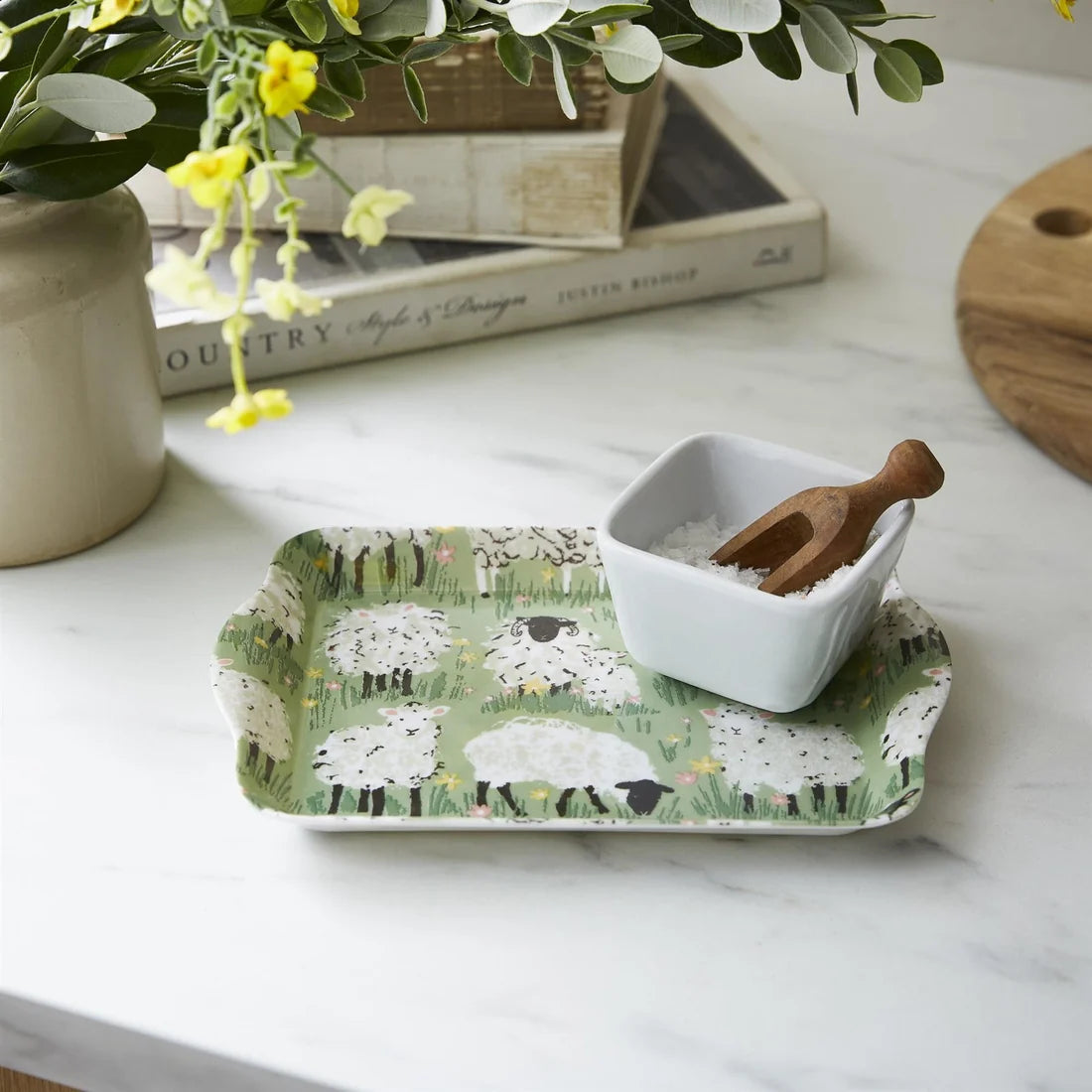 Ulster Weavers Woolly Sheep Scatter Tray in Green