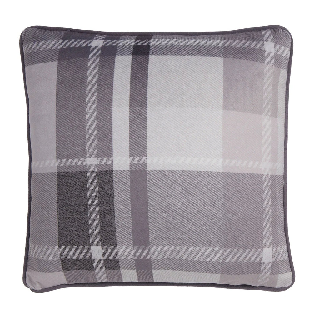Checked velvet reverse on the Dreams & Drapes Colville Hedgehog cushion.