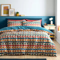 Fusion Rhett reversible pinsonic duvet cover set in multicolour.