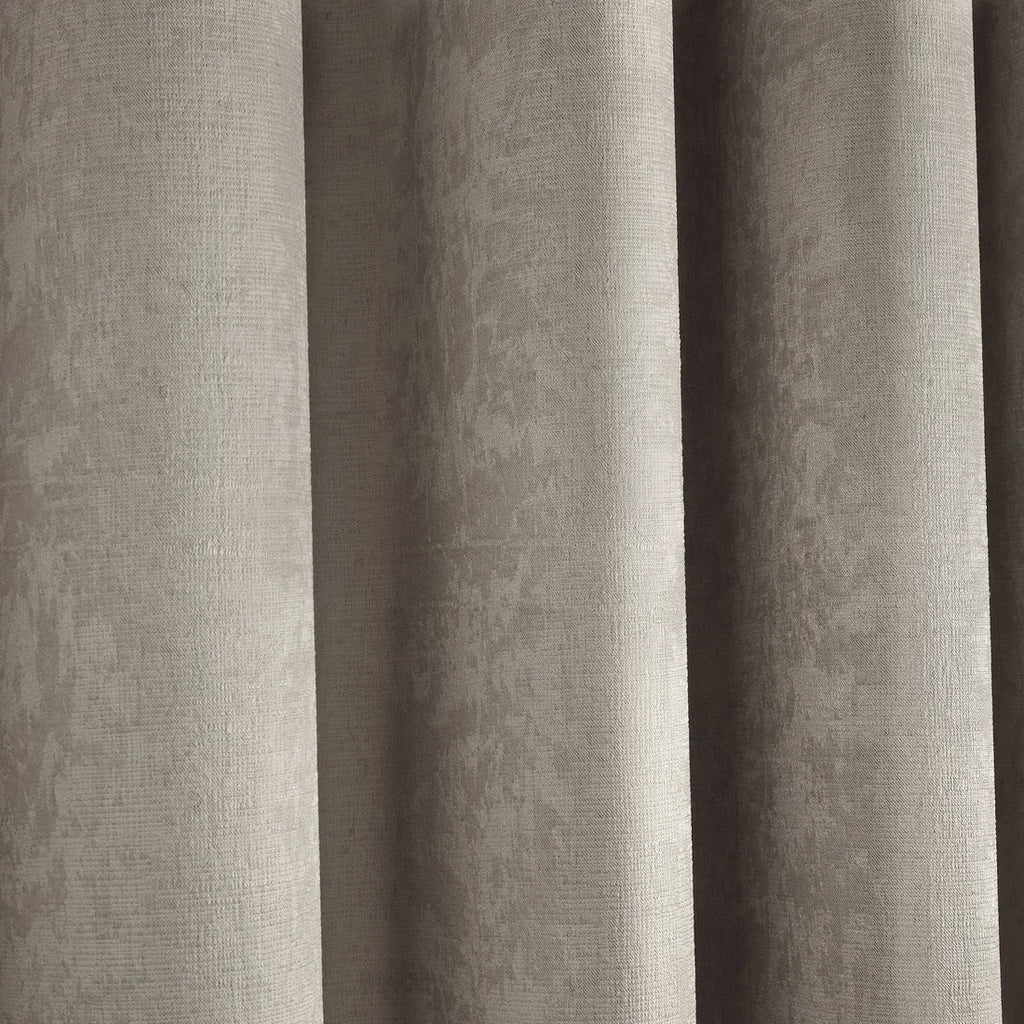Close-up of the triple-woven dim-out polyester fabric on the Fusion Strata curtains.