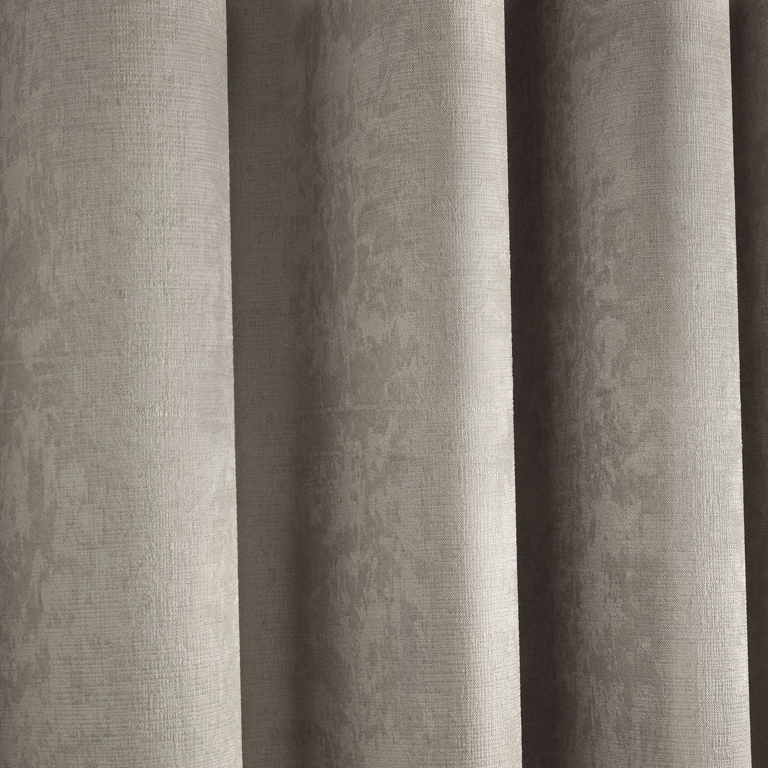 Close-up of the triple-woven dim-out polyester fabric on the Fusion Strata curtains.