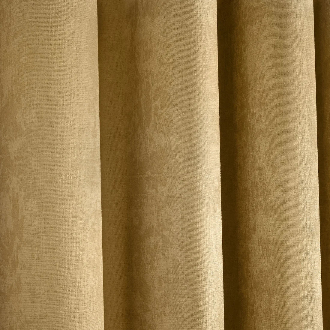 Close-up of the soft-touch semi-plain fabric on the Fusion Strata eyelet curtains.